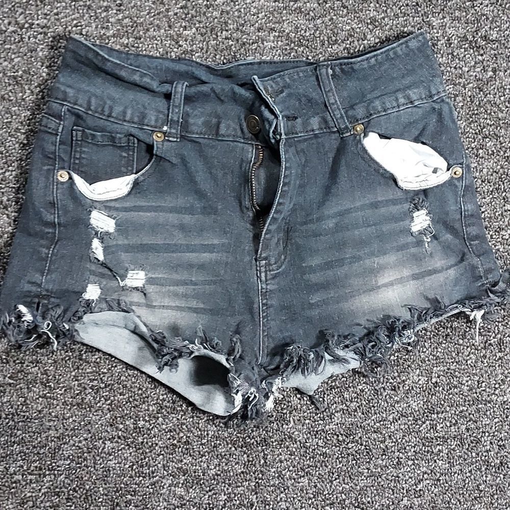 Black Denim Jean Shorts Size Medium